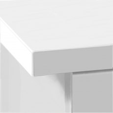R.WHITES MEDIUM DESK 850mm WIDE WITH KEYBOARD SHELF AND OSF HUTCH B-DMS-OF WHITE (WH)