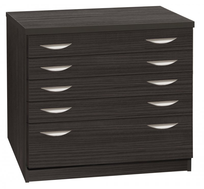 A2 Plan Chest With Deep Lower Drawer Black Havana 1