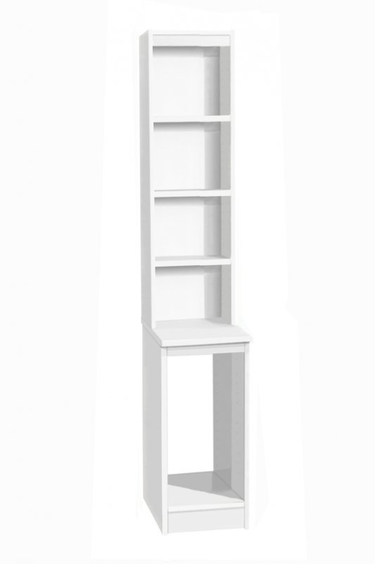  Computer Tower Storage With hutch White 1