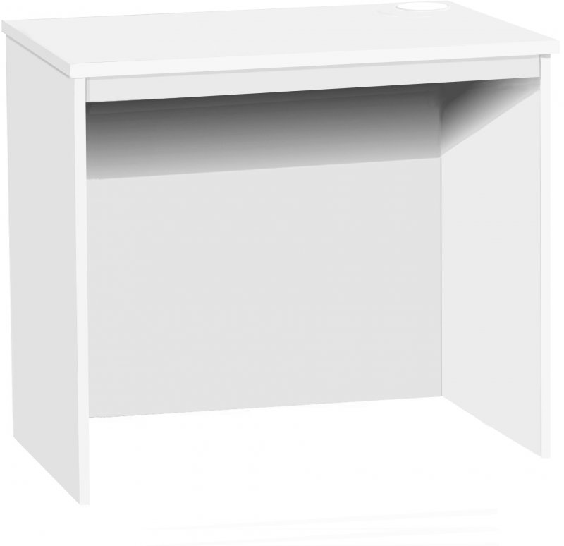 Medium Desk 850mm Wide White 1
