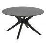 WEB EXCLUSIVE ASPIRE COFFEE TABLE- OAK BLACK STAINED ROUND