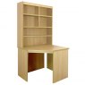 Corner Desk With Hutch Classic Oak 2