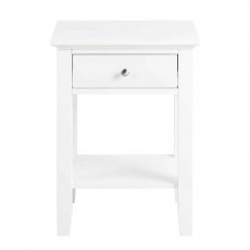 AVERY BEDSIDE TABLE 1 DRAW- WHITE