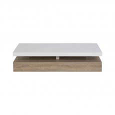 ASHER COFFEE TABLE- HIGH GLOSS WHITE TOP