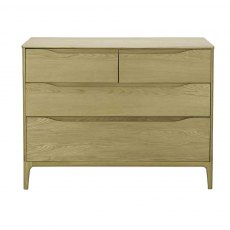 RIMINI 4 DRAWER LOW WIDE CHEST
