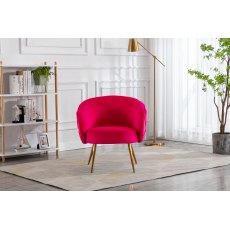 FACCOMBE ACCENT CHAIR -  RASPBERRY