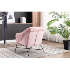 WEB EXCLUSIVE FIRGO ACCENT CHAIR - POWDER PINK