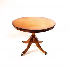 ROUND TABLE WITH RIM YEW 3FT 6"