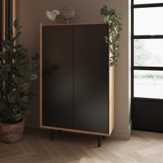 BORDEAN TALL CABINET - ANTHRACITE