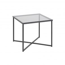 WINALL LAMP TABLE SQUARE SMOKED GLASS