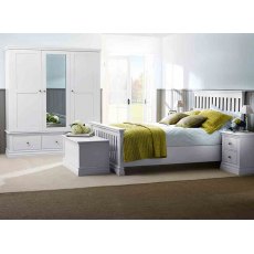 ANNECY WHITE PAINTED TOP TRIPLE WARDROBE
