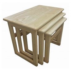 TRADITIONAL SOLID TOP SMALL NEST OF TABLES
