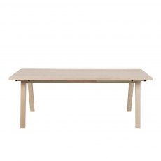 WEB EXCLUSIVE ABSOLUTE DINING TABLE OAK WHITE-200CM