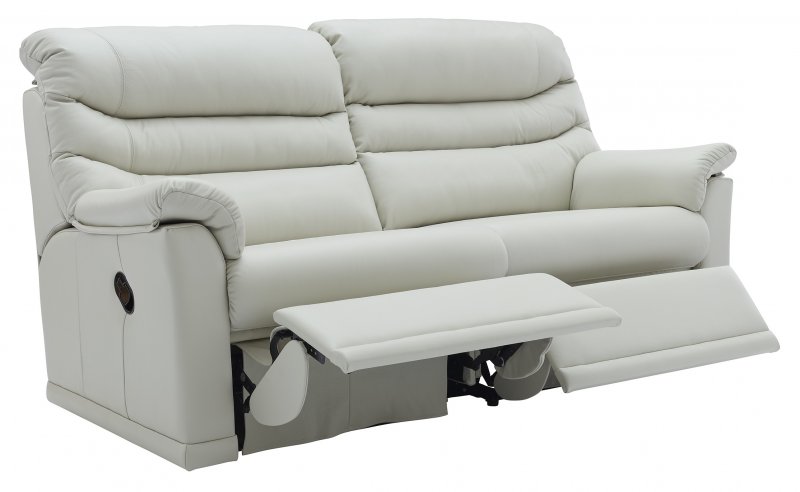 Malverns seater 2 cushion recliner sofa leather