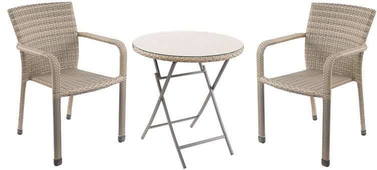 Grey Table & Chair Set