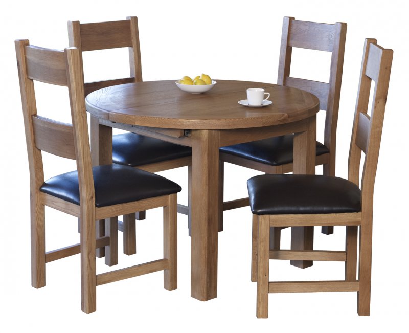 Eastleigh round extending table 1070-1450mm 1