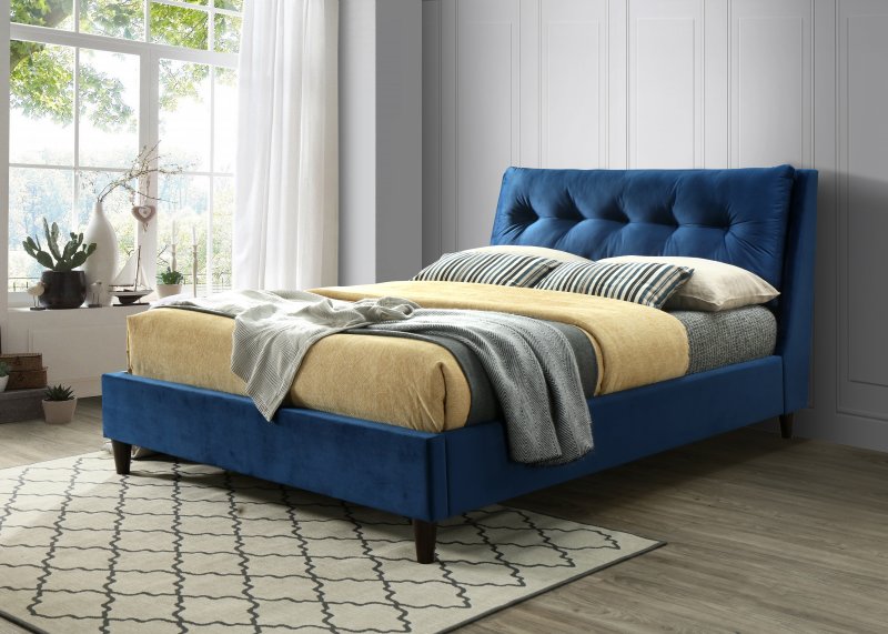 Megan bed 150cm blue 1