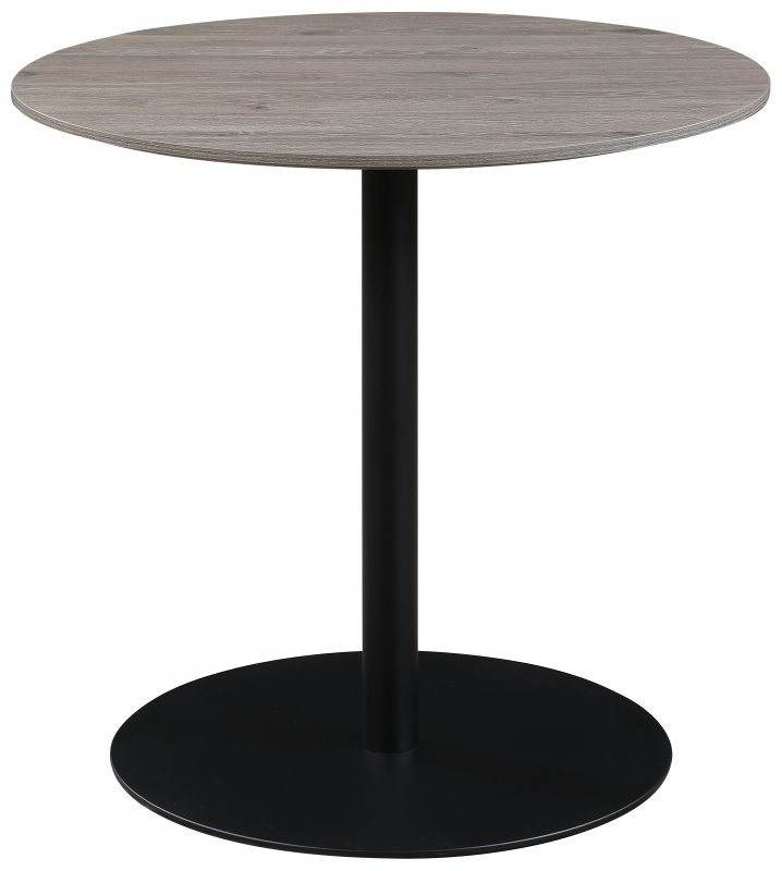 Wickham round dining table 800mm grey 1