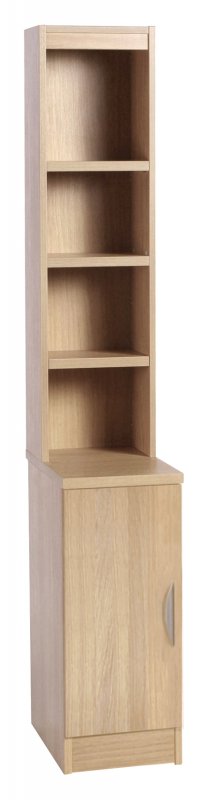 Desk Height Cupboard 300mm Wide With Hutch Sandstone 1