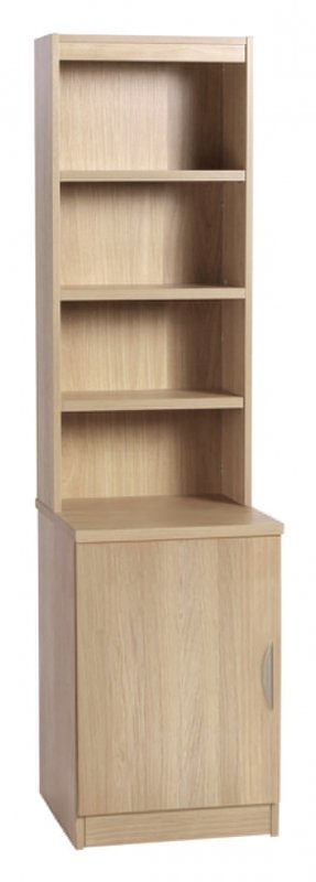 Desk Height Cupboard 480mm Wide With Hutch Sandstone 1