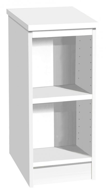Desk Height Storage Unit 300mm Wide White 1