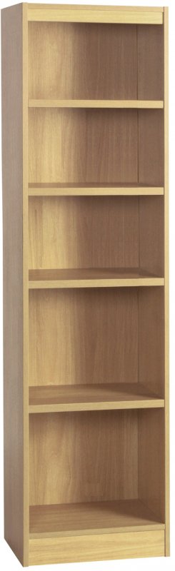 Tall Bookcase 480mm Wide Classic Oak 1