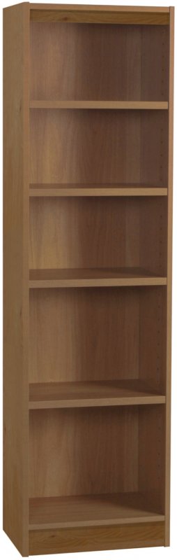 Tall Bookcase 480mm Wide English Oak 1