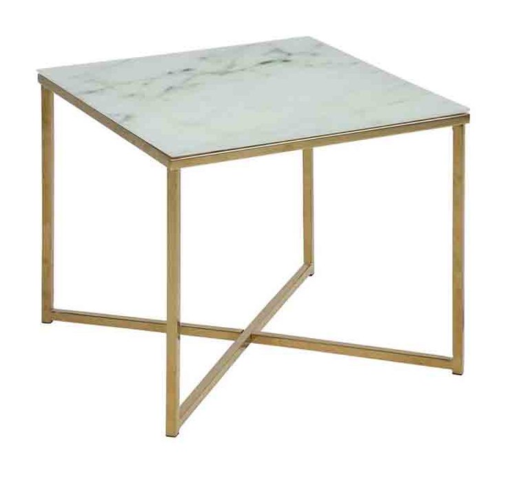 Admire square lamp table white marble 1