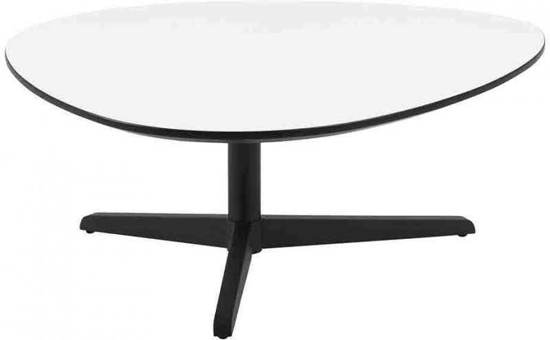 ATHLETE COFFEE TABLE WHITE BLACK EDGE SMALL 1