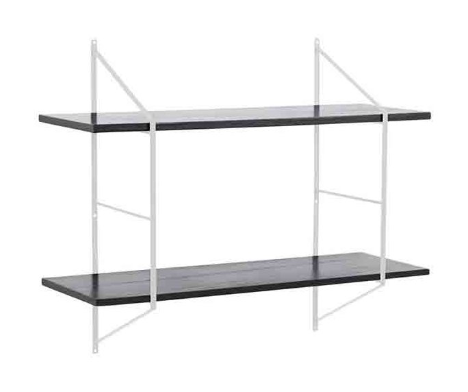 ATTUNE WALL UNIT SYSTEM 1 BLACK STAINED & WHITE 1