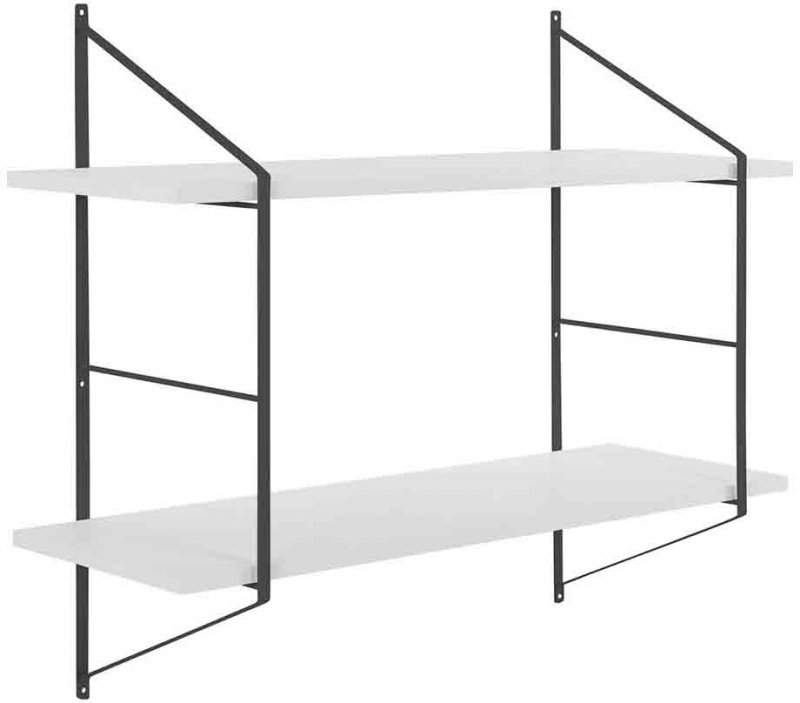 ATTUNE WALL UNIT SYSTEM 1 WHITE STAINED & BLACK 1