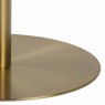 ARCADE DINING TABLE- MARBLE TOP BRUSHED BRASS BASE 3