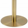 ARCADE LAMP TABLE- MARBLE TOP BRUSHED BRASS BASE 4