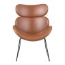 AFFINITY RESTING CHAIR LEATHER LOOK-  BRANDY 2