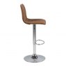 ASHMORE BARSTOOL- LEATHER LOOK LIGHT BROWN 3