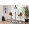 ASHMORE BARSTOOL- LEATHER LOOK LIGHT BROWN 4