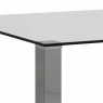 AARON DINING TABLE OBLONG- CLEAR GLASS TOP 3