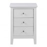 AVERY BEDSIDE TABLE 3 DRAWS- WHITE 2