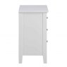 AVERY BEDSIDE TABLE 3 DRAWS- WHITE 4