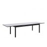 AMBER DINING TABLE WHITE WITH BLACK FRAME & LEGS 3