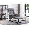 Finchdean swivel recliner & stool - grey 1