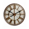 LARGE GOLD CLOCK WITH ANTIQUE MIRROR FACE