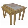 OSLO AMBER TILE TOP NEST OF 2 TABLES