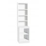 Desk Height Storage Unit 480mm Wide With Hutch White 1