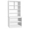 Desk Height Storage Unit 850mm Wide With Hutch White 1