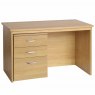 Freestanding Home Office Desk With Drawers/Filing Cabinet Classic Oak 1