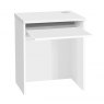Small Desk With Slide-Out Keyboard Shelf White 1