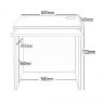 Small Desk With Slide-Out Keyboard Shelf White 3