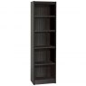 Tall Bookcase 480mm Wide Black Havana 1