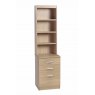 3 Drawer Combination Unit With Hutch Sandstone 1